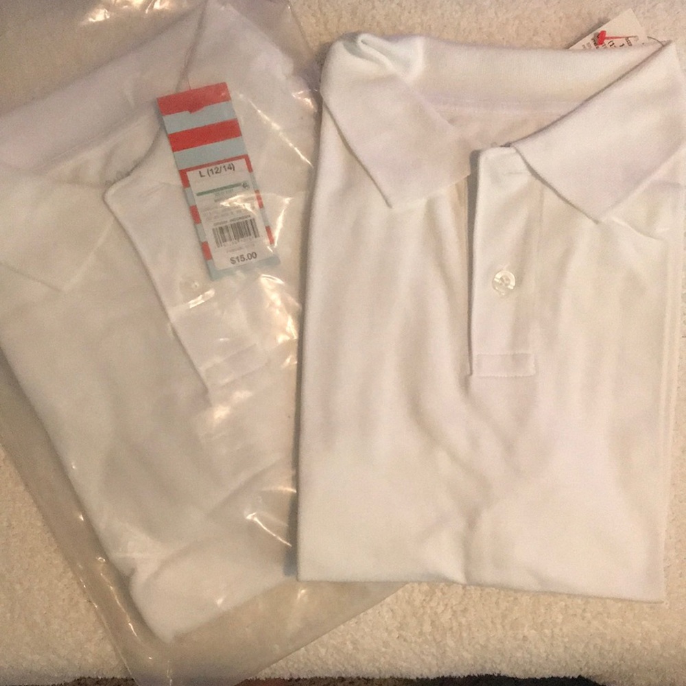 Cat and Jack White Polo Bundle